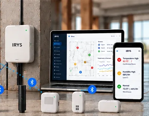IrysConnect gateway connecting Bluetooth devices
